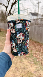 Floral skulls