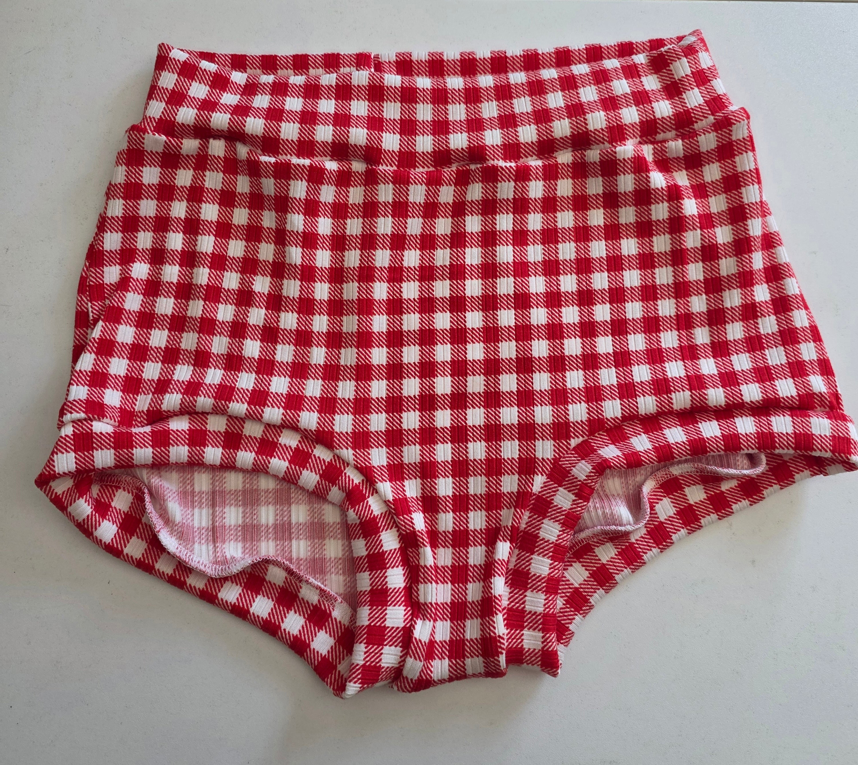 Red/White Gingham Night Shorts XS-4X