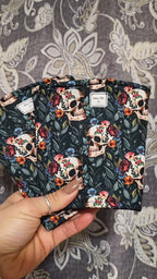 Floral skulls